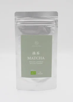 Matchasæt med sandfarvet skål - med matcha