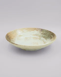Mellemstort beige fad