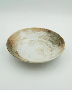 Mellemstort beige fad