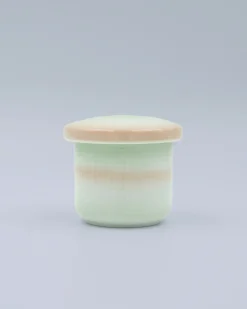 Pastelgrøn lågkrukke