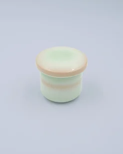Pastelgrøn lågkrukke