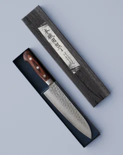 Santoku kniv | 18 cm | Mahogni
