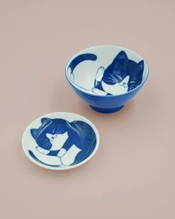 Soyaskål med kattemotiv