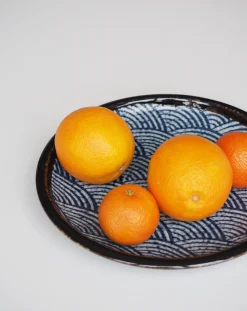 Tallerken / lille fad med bølgemotiv